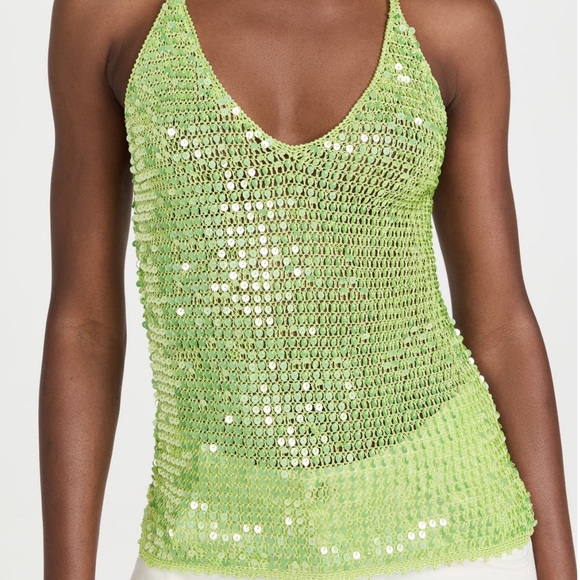 Retrofete Molly Sequin Crotchet Top - Picture 8 of 10